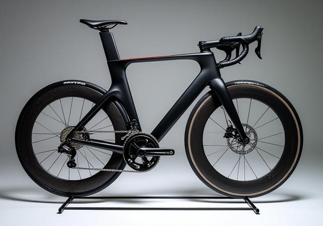 Potente bicicleta de carretera aerodinámica
